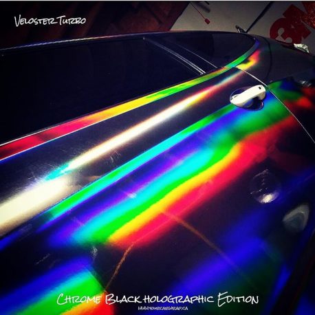 Black Holographic Chrome Vinyl Wrap from CWS