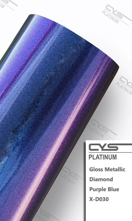Gloss Diamond Metallic Purple Blue X-D030 car wrap vinyl