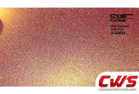 Matte Metallic Diamond Gold Pink X-DM34 car vinyl wrap