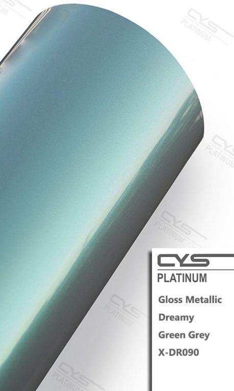 Gloss Metallic Dreamy Green Grey X-DR090 car wrap vinyl