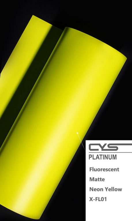 Matte Fluorescent Neon Yellow X-FL01 car wrap