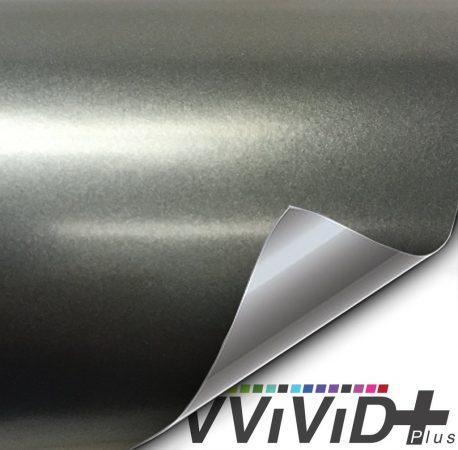 Satin Metallic Charcoal Gray car wrap vinyl film